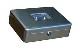 CAJA CAUDALES KYLATE 250X180X90MM PLATA N.3