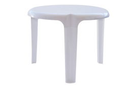 MESA AUXILIAR RESINA 50 X 39 CM BLANCO