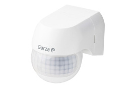 DETECTOR MOVIMIENTO MINI EXTERIOR BLANCO ANGULO 180&ordm; 12 MTS REG. CREPUSCULAR