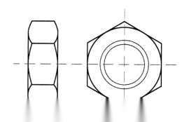 TUERCA DIN 934 C-6.8 ZINCADA M-20