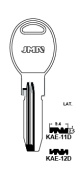 LLAVE CILINDRO EN BRUTO FAC KAE-12D PARA CERROJO 546 ACORAZADO-CILINDRO RK