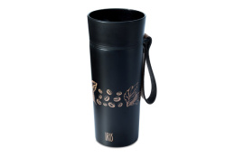 MUG TERMICO NEGRO 360 ML