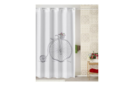 CORTINA BAÑO ESTAMPADO BIKE 180 X 200 CM POLIESTER