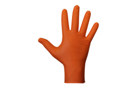 GUANTE DESECHABLE NITRILO AGILITY GRIP NARANJA 50 UDS TALLA 8