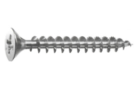 TIRAFONDO MADERA CABEZA PLANA POZI BICROMATADO 3.5 X 35 (19) CAJA PROFESIONAL