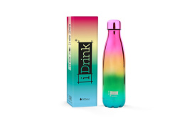 BOTELLA INOX TERMO 7 X 7 X 26,5CM 500 ML- METALLIC RAINBOW