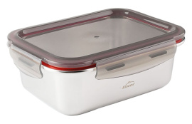 CONTENEDOR ALIMENTOS RECTANGULAR ECOINOX 800ML 18 X 13,5 X 7CM