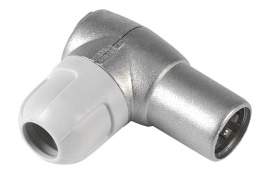 CONECTOR ANTENA TV ACODADO BLINDADO MACHO CEI &Oslash;9,5MM