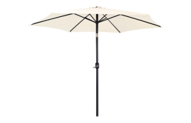 PARASOL ALUMINIO INCLINABLE BEIGE 3 M TUBO 48 MM CON MANIVELA