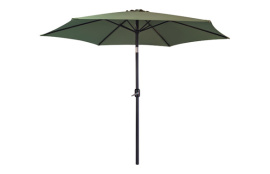 PARASOL ALUMINIO INCLINABLE VERDE OLIVA 3 M TUBO 48 MM CON MANIVELA