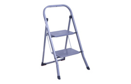 TABURETE ESCALERA PRAKTICO 2 PELDA&Ntilde;OS GRIS