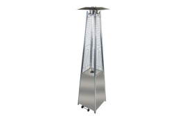 ESTUFA GAS EXTERIOR PIRAMIDE GRIS