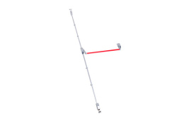 ANTIPANICO SOBREPONER GLOBAL 90CM 2 PUNTO C8 NEGRO/ROJO