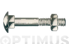 TORNILLO DIN 603 4.6 ZINCADO + TUERCA 6 X 40