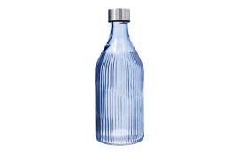 BOTELLA VIDRIO 1 L TAPON ROSCA MAISON QD AZUL