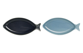 BANDEJA PORCELANA PEZ 33X16X3CM SURTIDO