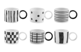 TAZA CAFE NEW BON CHINA NOIR 9CL