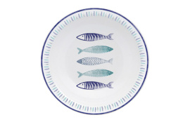 BOL CONICO STONEWARE 17CM SARDINAS