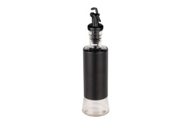 ACEITERA VIDRIO/ACERO INOX BOGA NEGRA D.6CMX25CM