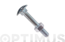 TORNILLO DIN 603 4.6 ZINCADO + TUERCA 6 X 70
