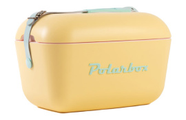 NEVERA RIGIDA RETRO POLAR BOX 20L AMARILLO - VERDE AGUA POP