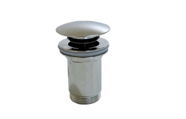 VALVULA CLICK-CLACK LARGA ROSCADA LATON CROMADO GRANDE
