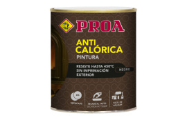 PINTURA ANTICALORICA  750 ML NEGRO