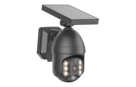 CAMARA SOLAR FICTICIA LED CON SENSOR DE MOVIMIENTO 250 LUMENES 5000 KELVIN BLANCO FRÍO