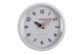 RELOJ DE PARED REDONDO MARCO BLANCO 6X24,4X24,4CM