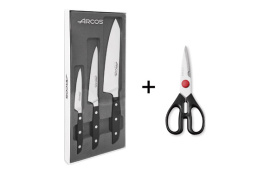 CUCHILLO FORJADO MONDADOR + COCINERO 26 + COCINERO 33'3  MANHATTAN + TIJERA