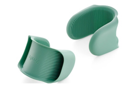 MINI MANOPLAS FLEXIBLES (SET 2 UNIDADES) VERDE 8X8,3X5,5CM