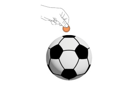 HUCHA PLASTICO FOOTBALL 16X15CM