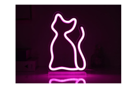LETRERO LED GATO 15X5X23CM