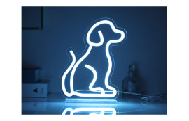 LETRERO LED PERRO 16X5X23CM
