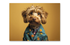 MANTEL INDIVIDUAL FUNNY DOGS TOBY 40X30CM