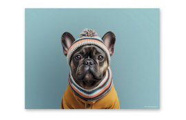 MANTEL INDIVIDUAL FUNNY DOGS BRUNO 40X30CM