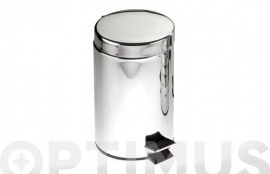 CUBO CON PEDAL DE BAÑO INOX BRILLANTE 5L