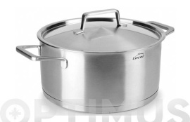 CAZUELA INOX INDUCCION CON TAPA 22 X 10,5 CM