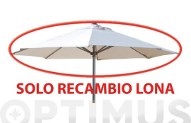 TELA RECAMBIO PARASOL PARA REF 9606633 BLANCA DIAMETRO 3 M