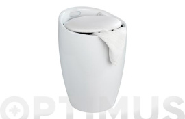 TABURETE PONGOTODO PARA BAÑO Ø36X50,5CM-BLANCO