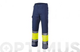 PANTALON BICOLOR ALTA VISIBILIDAD MARINO / AMARILLO L