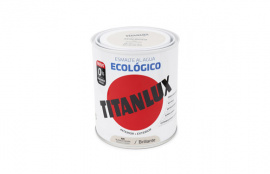 TITANLUX ESMALTE ECOLOGICO AL AGUA BRILLANTE 750 ML BLANCO PIEDRA