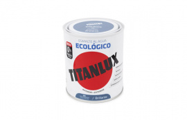 TITANLUX ESMALTE ECOLOGICO AL AGUA BRILLANTE 750 ML GRIS MARENGO