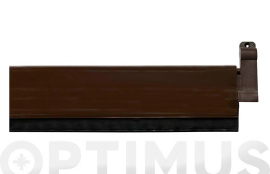 BURLETE BAJO PUERTA ALUMINIO/GOMA BASCULANTE 93 CM MARRON