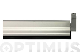 BURLETE BAJO PUERTA ALUMINIO/GOMA BASCULANTE 93 CM PLATA