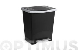 CUBO CON PEDAL MILENIUM 23L NEGRO 33X28X39CM