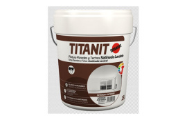 PINTURA PLASTICA INTERIOR EXTERIOR TITANIT SATINADO 750 ML BLANCO