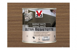 BARNIZ INTERIOR AGUA ULTRA RESISTENTE MATE 250 ML NOGAL