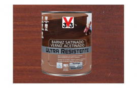 BARNIZ INTERIOR AGUA ULTRA RESISTENTE SATINADO  750 ML CAOBA