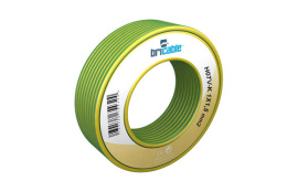 CABLE UNIPOLAR FLEXIBLE 1 X 1,5 MM AMARILLO-VERDE 25 M